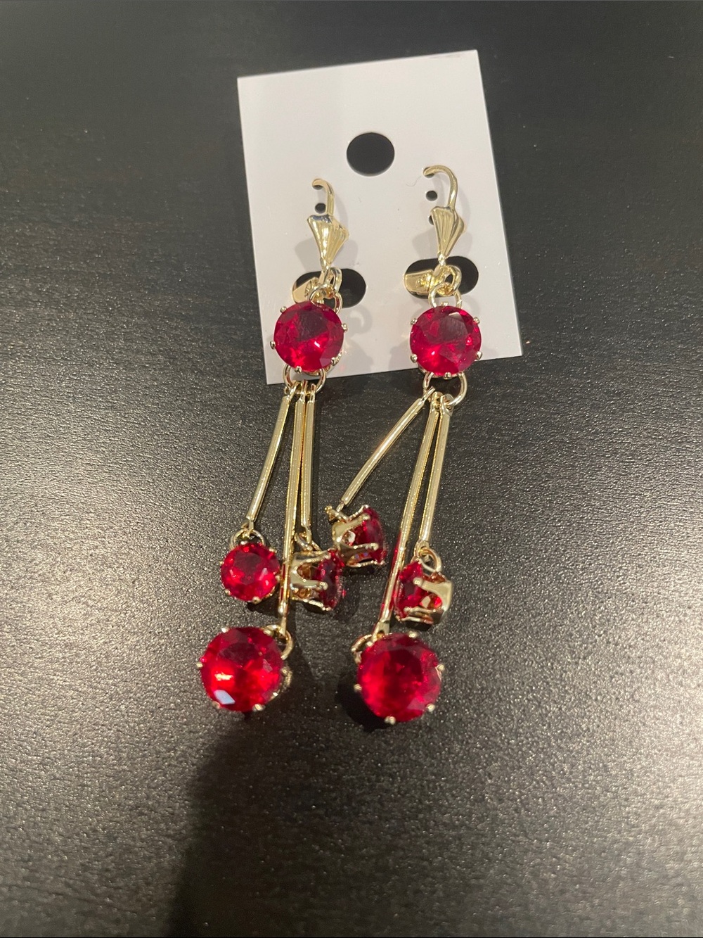 Aretes en oro laminado